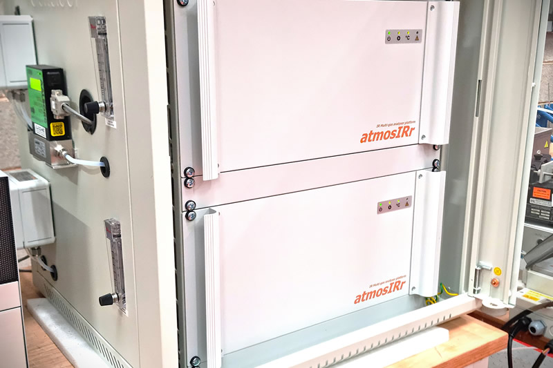 Custom atmosIR Infrared Gas Analyser System On Test