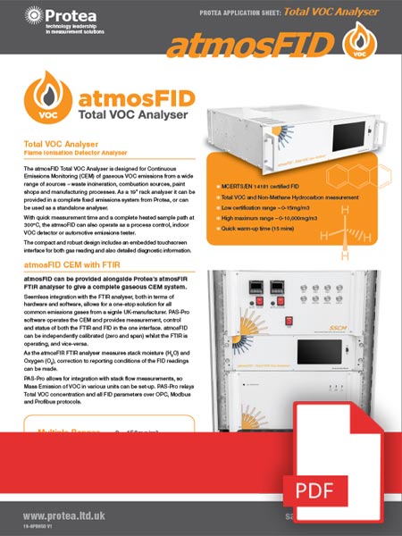 P2000 Series Continuous Emission Monitor With Protea Control Unit