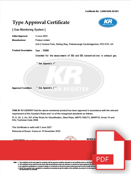 NK Type Approval Certificate