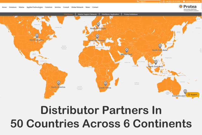 Global Distributor Network Across Six Continents